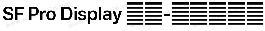 SF Pro Display 粗体字体转换